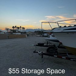 $55 Outdoor Storage RV Enclosed Cargo Boat Flatbed Utility Trailer Space

$65 For Boats

$125 For RV's

$55 For Everything Else

3 Acres

Gated With L