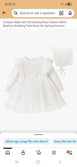Baby Christening Outfit, Size 0 To 3 Months, Brsnd Nee 