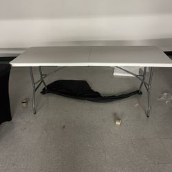 Naomi Home Folding Table 6ft Foldable Table Plastic Table Collapsible Portable Tables Folding 