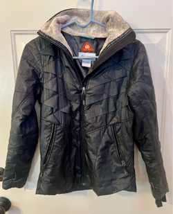 Columbia Omni-Heat Women's Hooded Insulated Full Zip Jacket Black XS