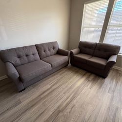 Ashley Furniture Sofa & Loveseat light brown SET
