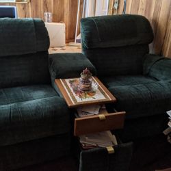 LazyBoy Green Rocker/Recliner