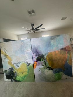 Where There is Always More by Lina Alattar Canvas Art Wall Picture, Gallery Wrap, 47 x 59 inches each