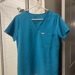 FIGS Scrub Set – Teal Joggers (S/S) – Like New