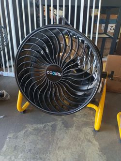 CCGIRU 16" High Velocity Floor Fan, 3000 CFM 3-Speed Industrial Shop Fan with Wall-Mounting System,Heavy Duty Metal Fan for Workshop, Garage and Wareh
