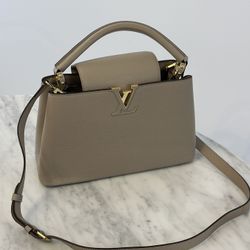 LV Louis Vuitton Capucines Leather Bag 