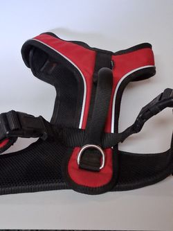 Dual attachments dog harness adjustable soft padded pet vest