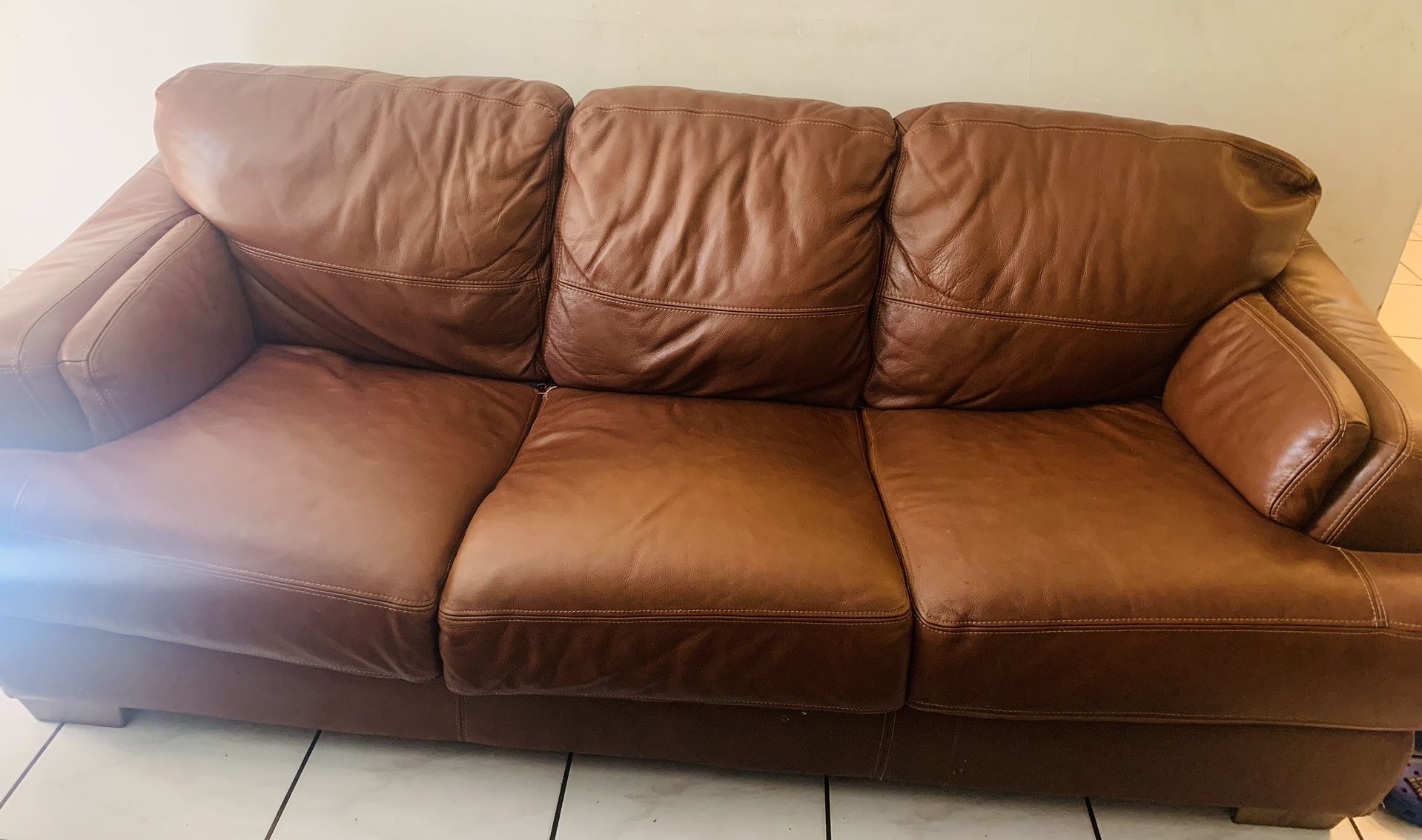 Leather Sofa Set 