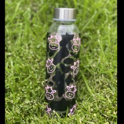 Cow Print Glass Tumbler