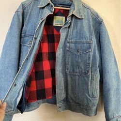 Copper Collections Salties Jean Jacket Flannel Lined Like New Jean Jacket