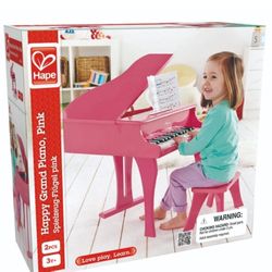 Hape Happy Mini Grand Piano Pink- Kids (Need It Gone)