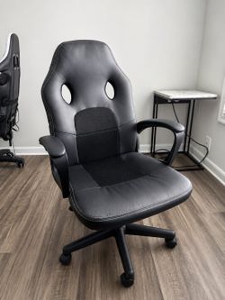Black  Leather Gaming Office Chair