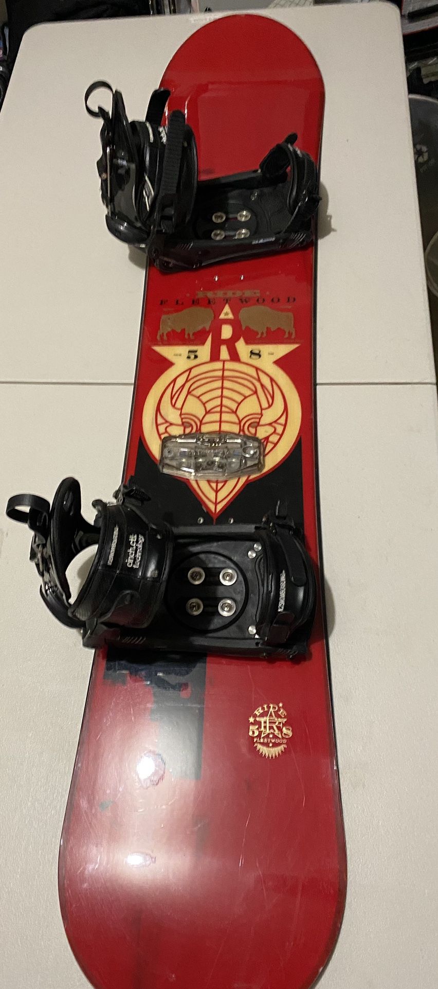 Ride Fleetwood 158 Snowboard With K2 Cinch Ctl Bindings
