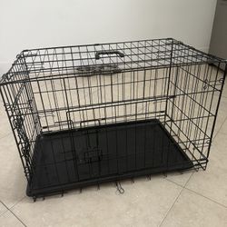 Folding metal wire crate