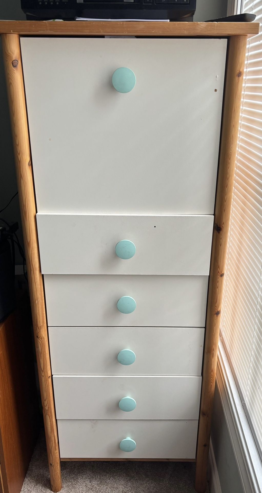 5 Drawer Chest With Desk Flap