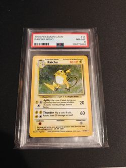 1999 Pokemon Raichu Holo #14 PSA 8 NM-MT