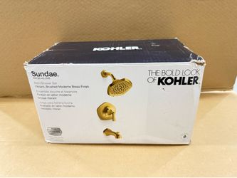 KOHLER — Sundae Single-Handle 3-Spray Tub and Shower Faucet 1.75 GPM in Vibrant Brushed Moderne Brass