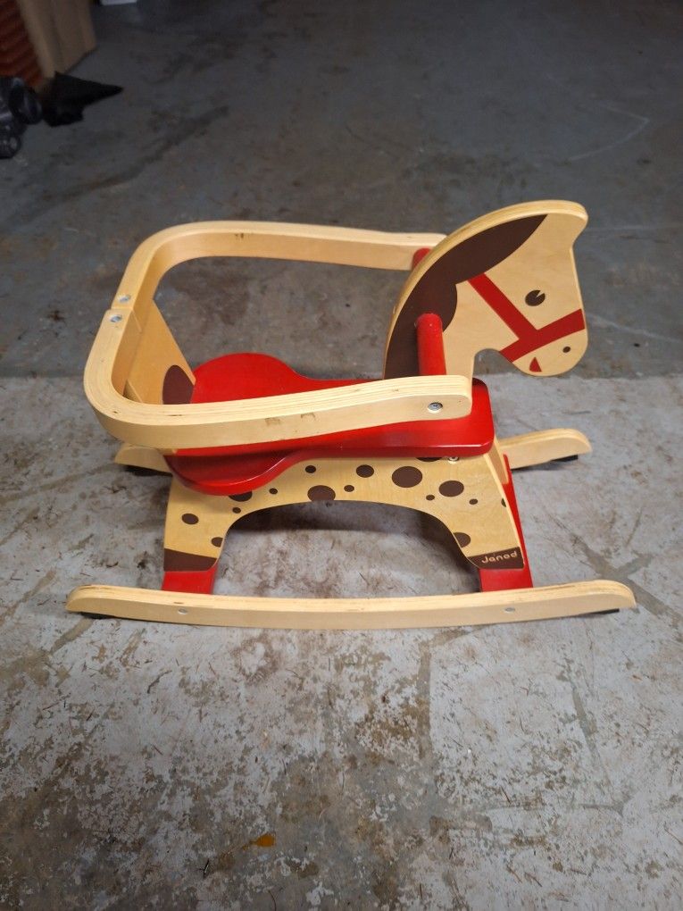 Rocking  Horse With Removable   Rails