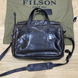 Filson LEATHER Weatherproof LAPTOP Original Briefcase bag