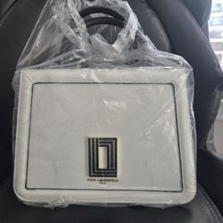 Karl Lagerfeld Paris Simone Small Leather Satchel