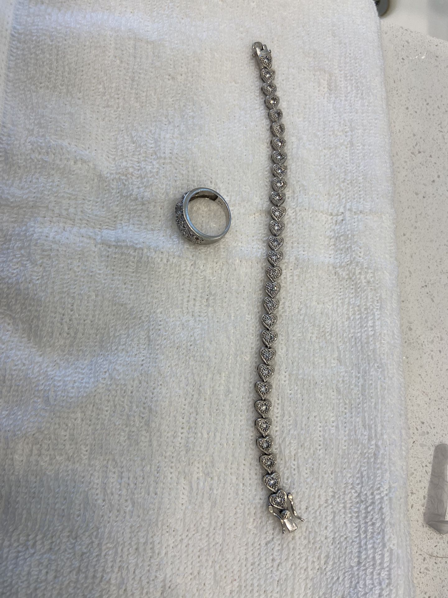 Ladies bracelet and ring