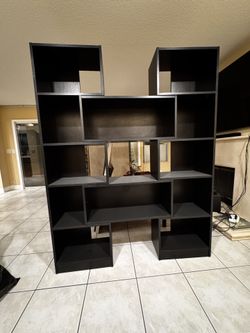 Crate & Barrel Puzzle Bookshelf