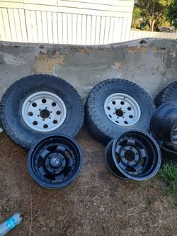 Truck Wheels and Tires Set