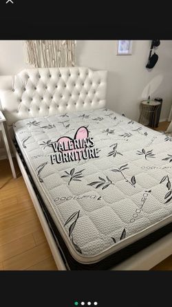 New queen bed with mattress