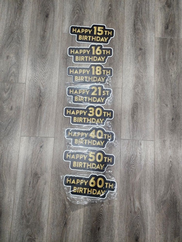 Photobooth Props - Milestone Birthday Set