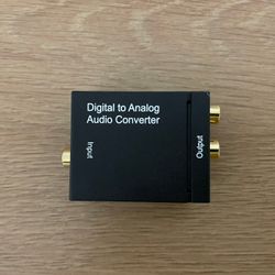 Lot Of 2 Digital to Analog Audio Converter Optical (SPDIF/Toslink)and RCA(L/R)