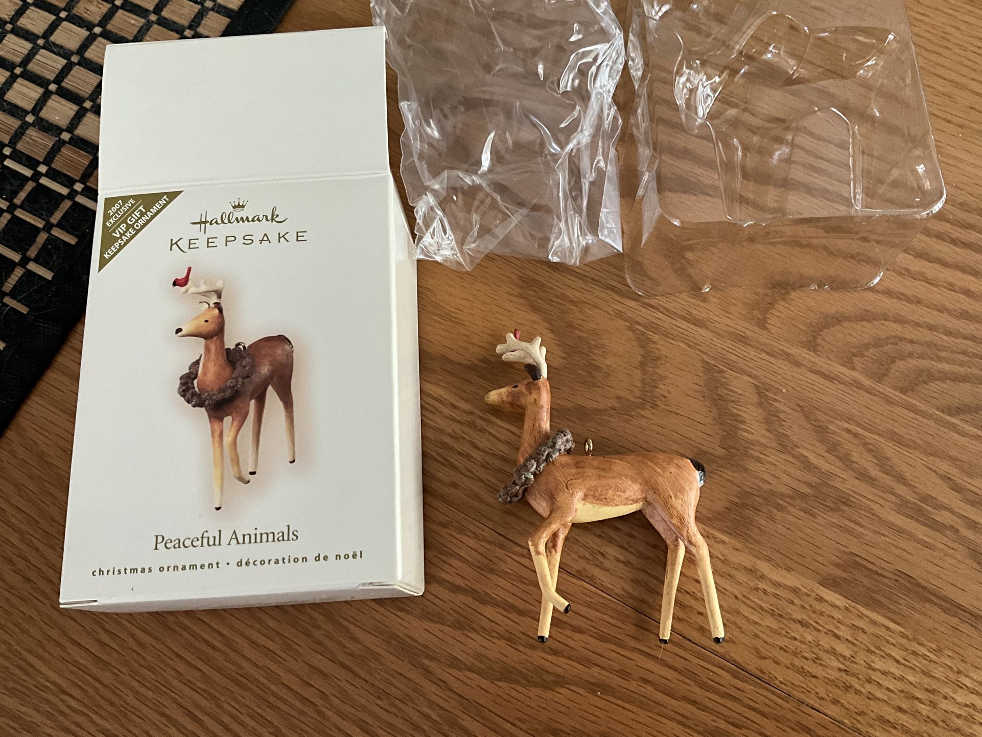 Hallmark Keepsake Peaceful Animals Deer Ornament 2007