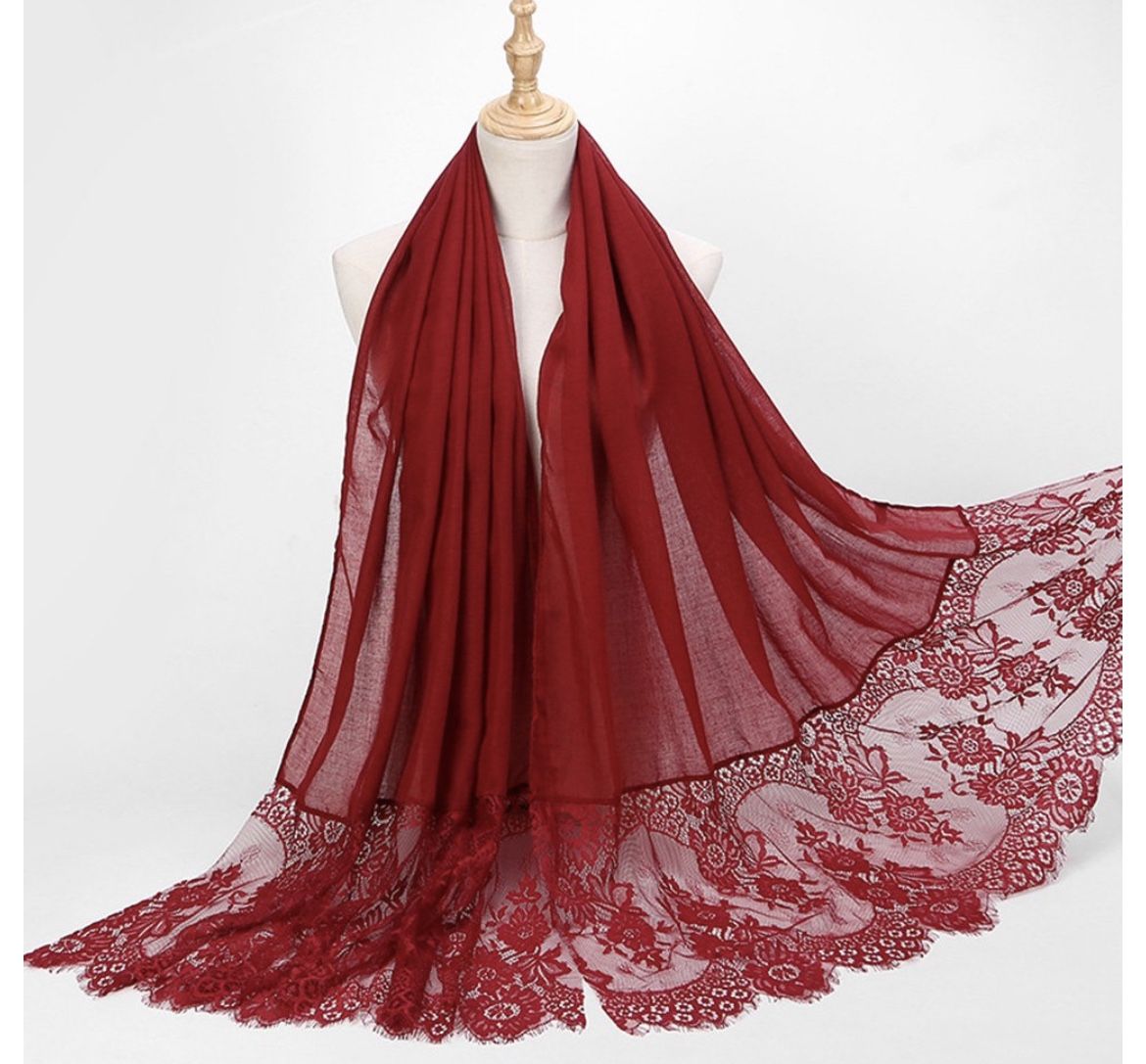 New Lace Red Shawl
