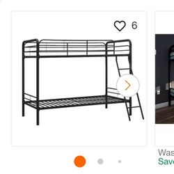 Black Metal Bunk Bed 