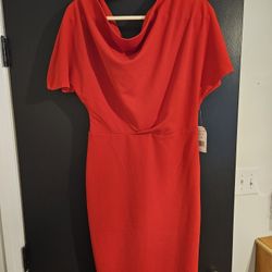 NEW Alexia Admor off-one-shoulder Red Dress