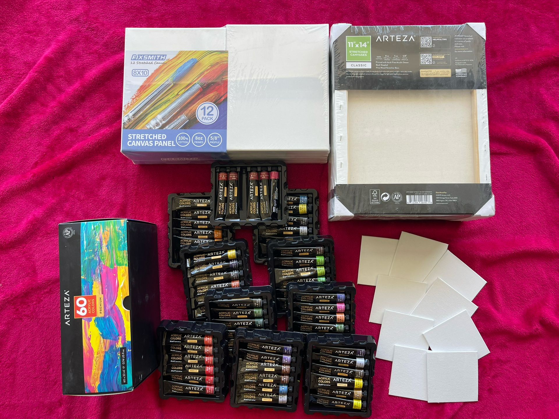 Art Supplies Canvas Acrylic Paints Arteza