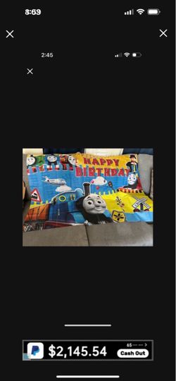 Thomas the train backdrop/banner