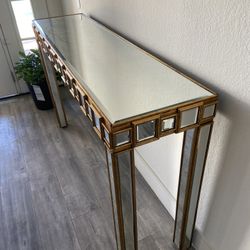 Mirrored Glass Table 