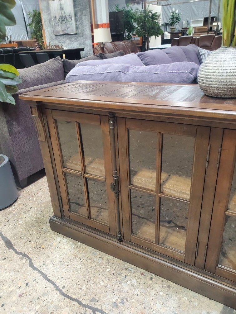 73 Inch Sideboard Buffet Server, 2 Double Door Cabinets, (New In A Box)
