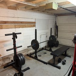 Squat Rack / Weight Set 