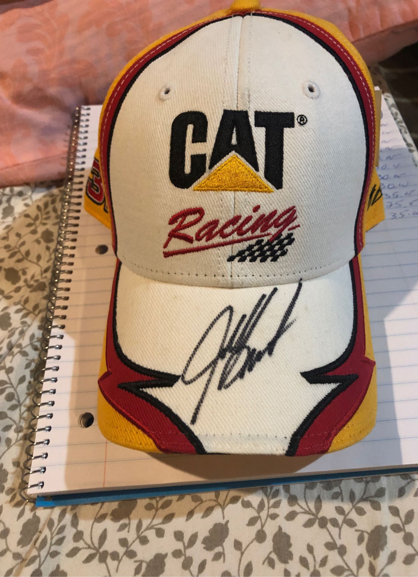 Jeff Burton autographed hat