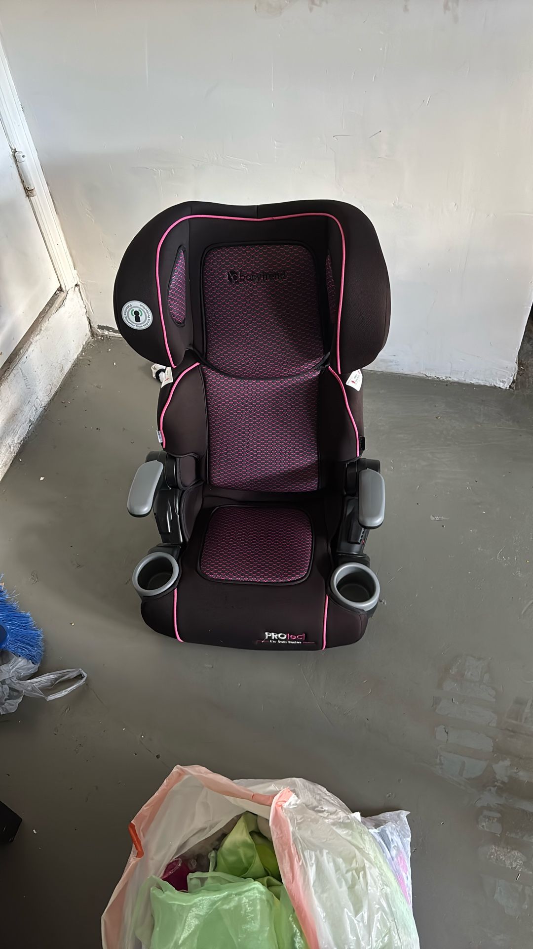 Booster Car Seat With Back- Pink