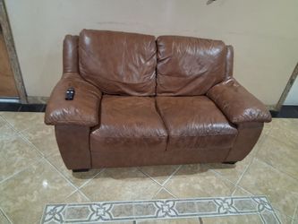 Brown couches
