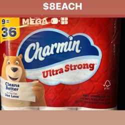 CHARMIN TOILET PAPER $8 EACH CASH ONLY PICKUP ONLY 