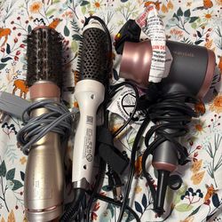 Hot tools for hair styling.