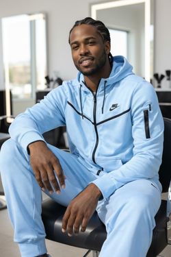Nike Baby Blue Tech Sweatsuit 2X