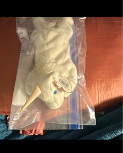 Ty Beanie Baby White Unicorn with Tag