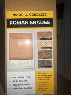 Window curtains ( NO DRILL ) unishades