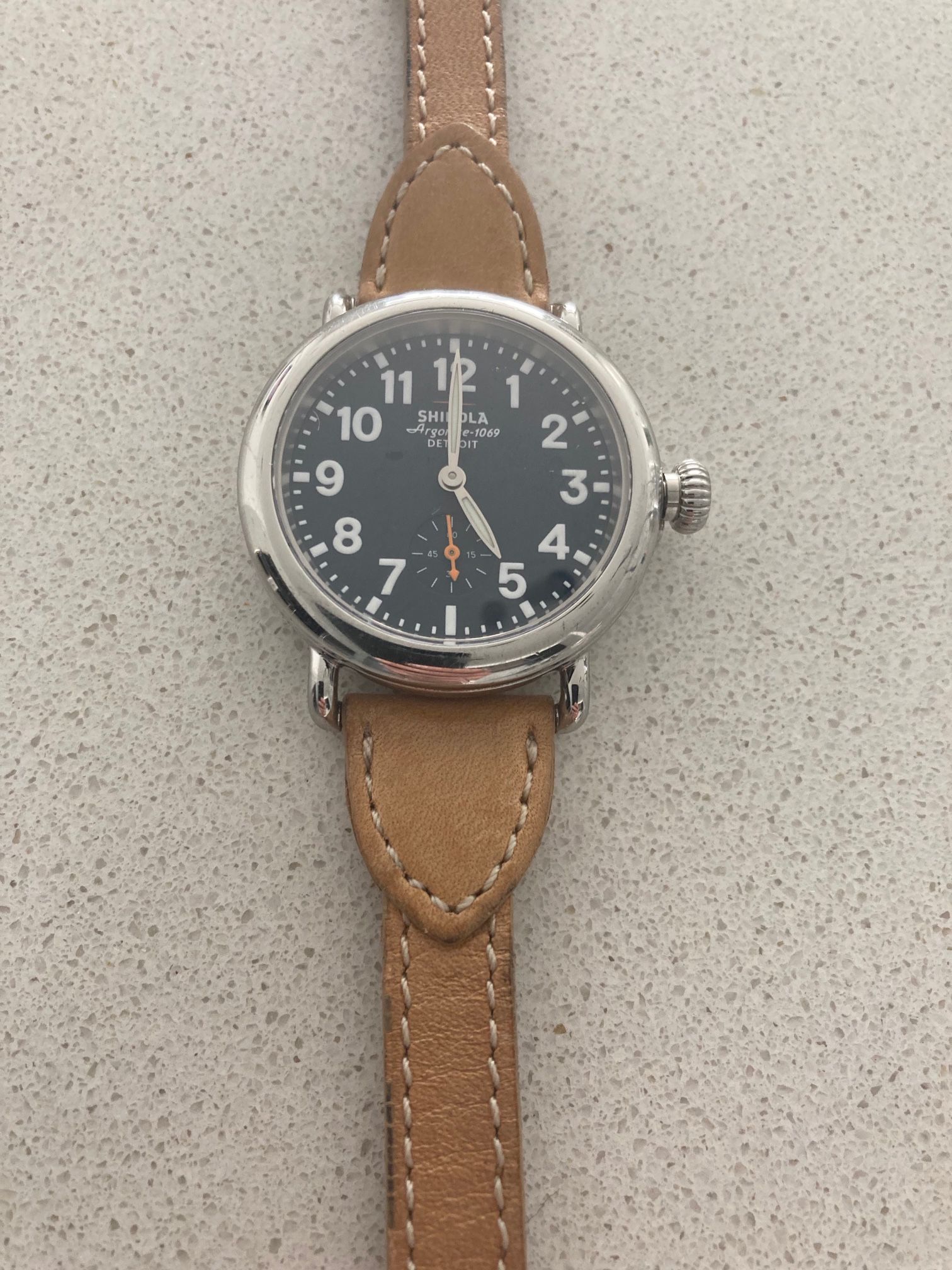 *RARE* SHINOLA DETROIT THE RUNWELL 36MM WATCH LEATHER TRIPLE WRAP STRAP BIRDY NEW For Sale!!