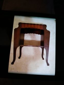Vintage Antique Table/Magazine Racks on each end