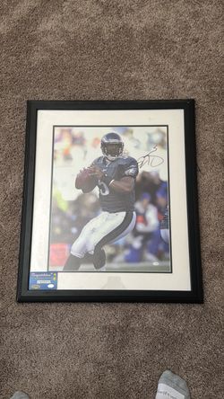 Signed Donovan McNabb Framed Picture